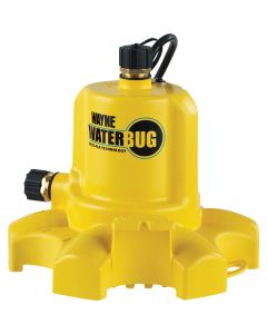 Wayne WaterBUG 1/6 HP Submersible Utility Pump with Multi-Flo Technology