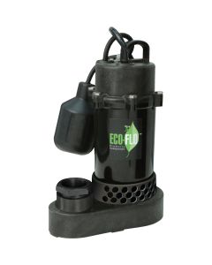 ECO-FLO 1/3 HP Wide Angle Switch Submersible Thermoplastic Sump Pump
