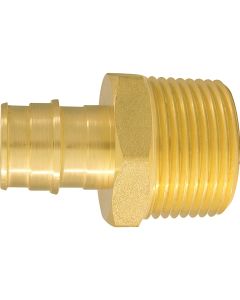 Apollo Retail 3/4 In. x 1 In. Brass Insert Fitting MIP Adapter Type A