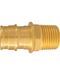 Apollo Retail 3/4 In. x 1/2 In. Brass Insert Fitting MIP Adapter Type A