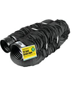 Amerimax FLEX-Drain 4 In. X 25 Ft. Expandable Perforated Drainage Pipe with Sock