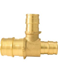 Apollo Retail 3/4 In. x 1/2 In. x 1/2 In. Barb Brass Reducing PEX-A Tee