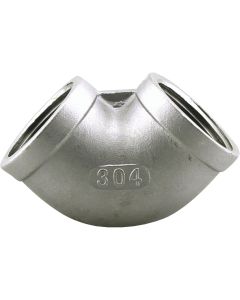 PLUMB-EEZE 1/2 In. FIP 90 Deg. Stainless Steel Elbow (1/4 Bend)