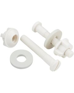 Do it 2-1/2" x 3/8" White Non-Rusting Plastic Toilet Seat Hinge Bolt