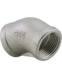 PLUMB-EEZE 1/2 In. FIP 45 Deg. Stainless Steel Elbow (1/8 Bend)