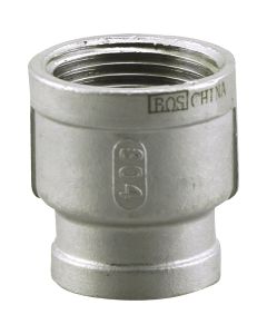 PLUMB-EEZE 3/4 In. FIP x 1/2 In. FIP Stainless Steel Reducing Coupling