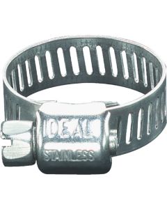 Ideal 5/16 In. - 5/8 In. Stainless Steel Micro-Gear Hose Clamp w/Zinc-Plated Carbon Steel Screw