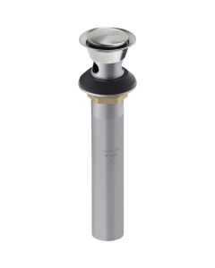 KOHLER Premium Polished Chrome 1-1/4 In. Clicker Drain with Overflow