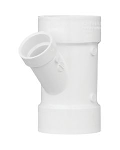 Charlotte Pipe 3 In. x 1-1/2 In. Schedule 40 DWV Reducing PVC Wye