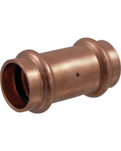 NIBCO 1/2 In. x 1/2 In. Press Copper Coupling with Stop (10-Pack)