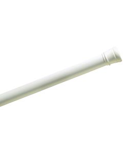 Zenith Zenna Home Straight 34-1/2 In. To 60 In. Adjustable Tension Shower Rod in White