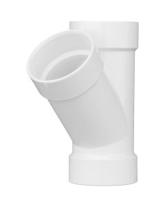 Charlotte Pipe 4 In. Schedule 40 DWV Hub PVC Wye