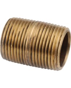 1/2" Brass Npt Close Pipe Nipple