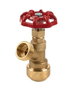 ProLine 1/2 In. PF x 3/4 In. MHT Brass Push Fit Boiler Drain