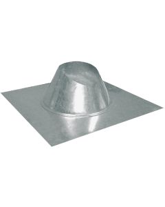 Imperial 8 In. Galvanized Rainproof Roof Pipe Flashing