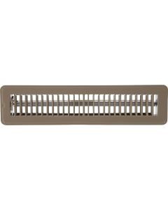 Home Impressions 2-1/4 In. x 14 In. Brown Steel Floor Register