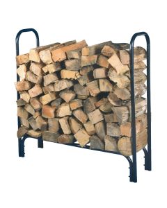 Home Impressions 4 Ft. Black Tubular Log Rack