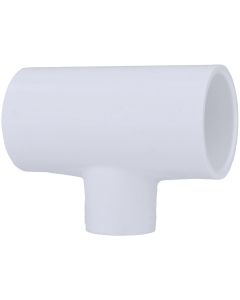 Charlotte Pipe 1-1/4 In. A x 1-1/4 In. B x 3/4 In. C Schedule 40 Pressure Reducing PVC Tee