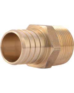 SharkBite 1 In. CF x 3/4 In. MPT Brass PEX Adapter