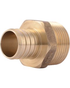 SharkBite 1 In. CF x 1 In. MPT Brass PEX Adapter