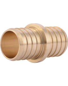 SharkBite Lead-Free Insert 1 In. Barb x 1 In. Barb Brass PEX Coupling