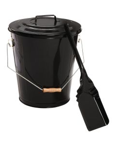 Home Impressions 13 In. W x 14 In. H Black Ash Container & Shovel