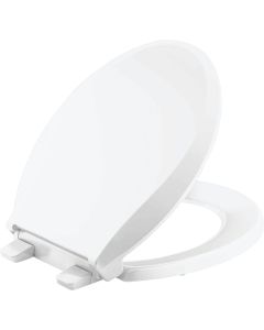 Kohler Cachet ReadyLatch Quiet-Close Round Toilet Seat, White