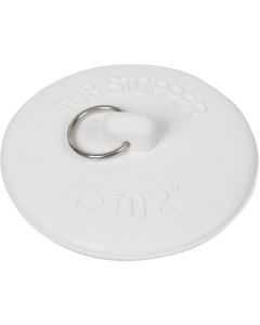 Do it 1-1/2 In. to 2 In. White Rubber Bathtub Drain Stopper