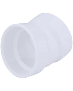 Charlotte Pipe 2 In. Hub x Hub Schedule 40 22-1/2 Deg. DWV PVC Elbow (1/16 Bend)