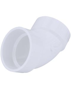 Charlotte Pipe 2 In. Schedule 40 60 Deg. DWV PVC Elbow (1/6 Bend)