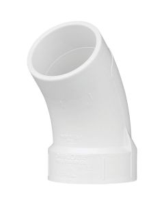 Charlotte Pipe 2 In. Schedule 40 45 Deg. DWV PVC Street Elbow (1/8 Bend)