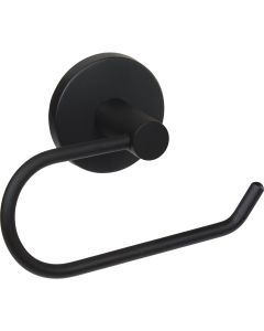 Home Impressions Triton Matte Black Single Post Wall Mount Toilet Paper Holder