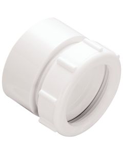 Do it 1-1/2 In. x 1-1/2 In. White Polyvinyl Chloride Waste Adapter