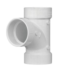 Charlotte Pipe 2 In. Schedule 40 Sanitary PVC Tee