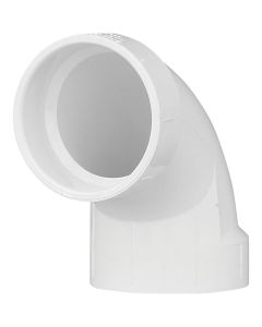 Charlotte Pipe 2 In. Schedule 40 90 Deg. Sanitary DWV PVC Elbow (1/4 Bend)