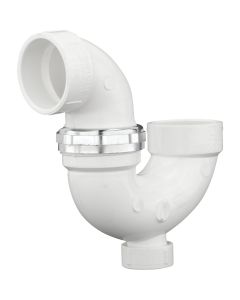 Charlotte Pipe 1-1/2 In. White PVC P-Trap with Union