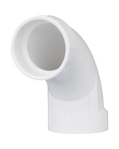 Charlotte Pipe 2 In. Schedule 40 90 Deg. Long Sweep DWV PVC Elbow (1/4 Bend)