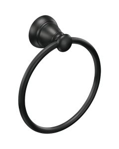 Moen Banbury Matte Black 6 In. Towel Ring