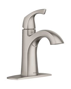 Moen Lindor Brushed Nickel 1-Handle Centerset Bathroom Faucet