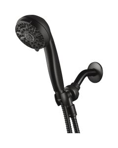 Waterpik PowerPulse 6-Setting Matte Black Handheld Showerhead