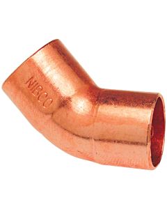 NIBCO 3/8 In. CxC 45 Deg. CxC Copper Elbow (1/8 Bend)