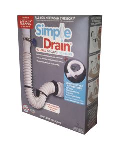 Simple Drain Self-Plunging Sink Drain Universal Trap Repair Kit