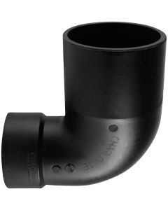 Charlotte Pipe 4 In. x 3 In. Spigot x Hub 90 Deg. Reducing Closet Bend ABS Elbow (1/4 Bend)