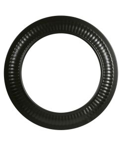 Imperial Single Wall 7 In. 24 ga Black Stove Pipe Collar