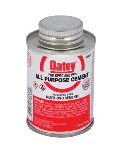 Oatey 4 Oz. Heavy Bodied Clear Multi-Purpose Cement for CPVC and PVC