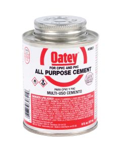 Oatey 8 Oz. Heavy Bodied Clear Multi Purpose Cement CPVC and PVC