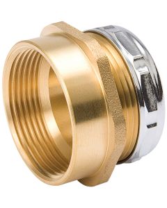 B&K 1-1/4 In. x 1-1/2 In. Brass Waste Adapter