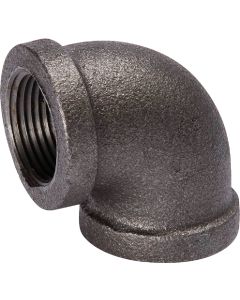 Southland 1-1/2 In. 90 Deg. Malleable Black Iron Elbow (1/4 Bend)