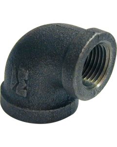 Southland 1/2 In. x 3/8 In. 90 Deg. Reducing Malleable Black Iron Elbow (1/4 Bend)