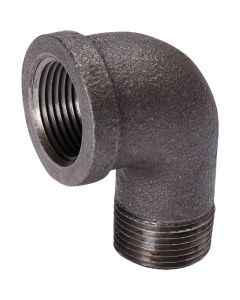 Southland 3/8 In. 90 Deg. Street Malleable Black Iron Elbow (1/4 Bend)